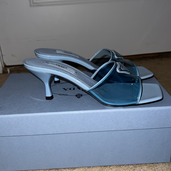Prada ciabatte clear slide in Celeste - Picture 4 of 7